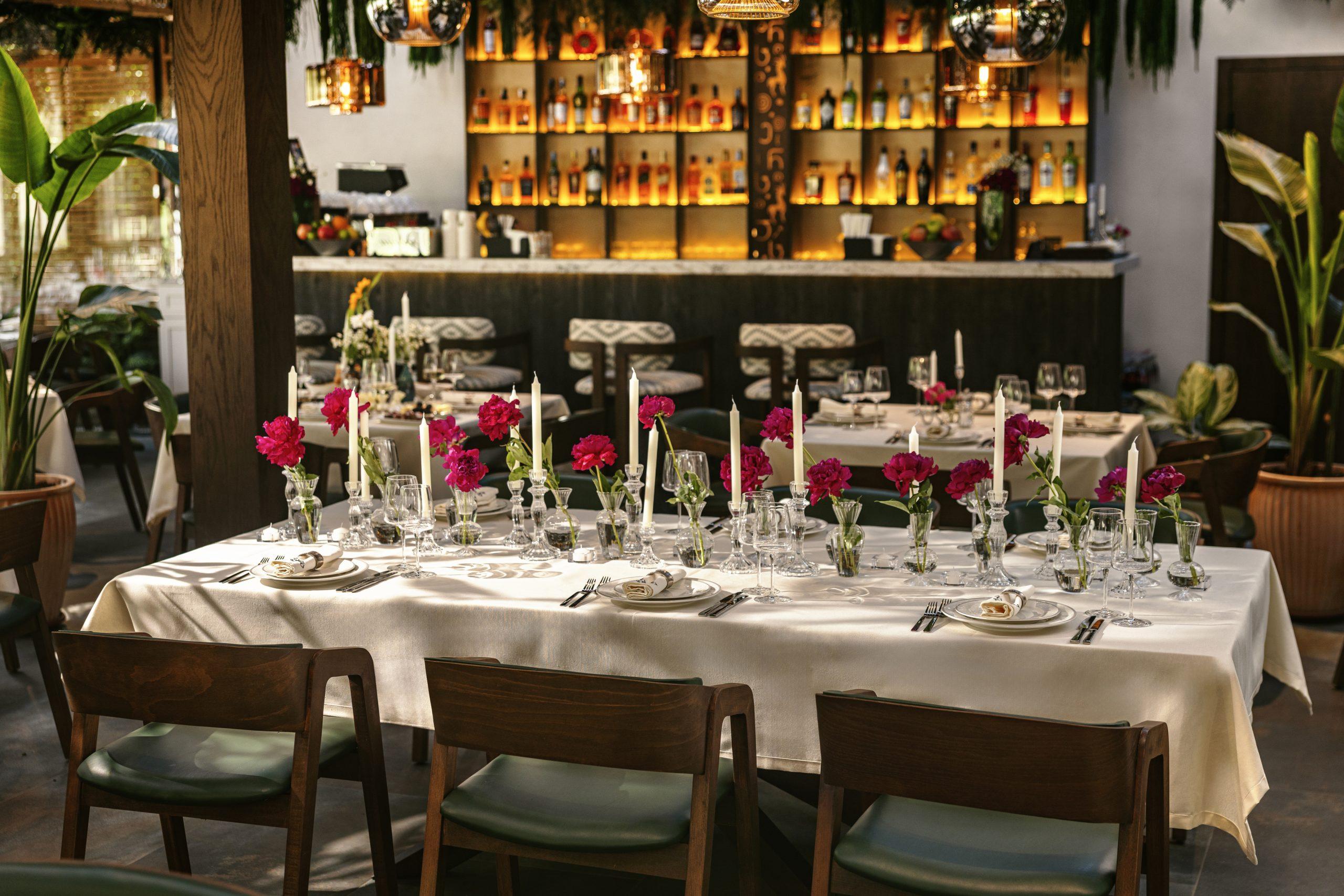 Modern welcoming café interior